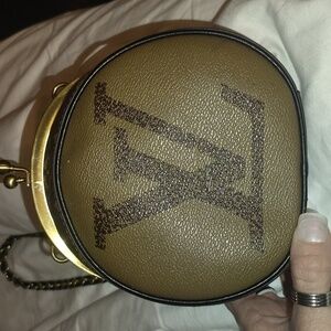 Louis Vuitton Tan and Gold Mini Bag